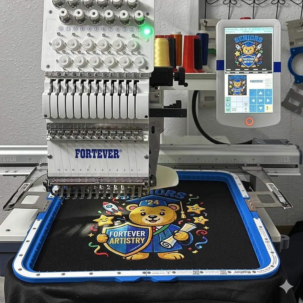 Sewtalent Magnetic Embroidery Hoop for Fortever Halo 100,Halo X,FT-1501S,FT-1501HC,FT-1502HC,FT-1503HC,FT-1504HC machine