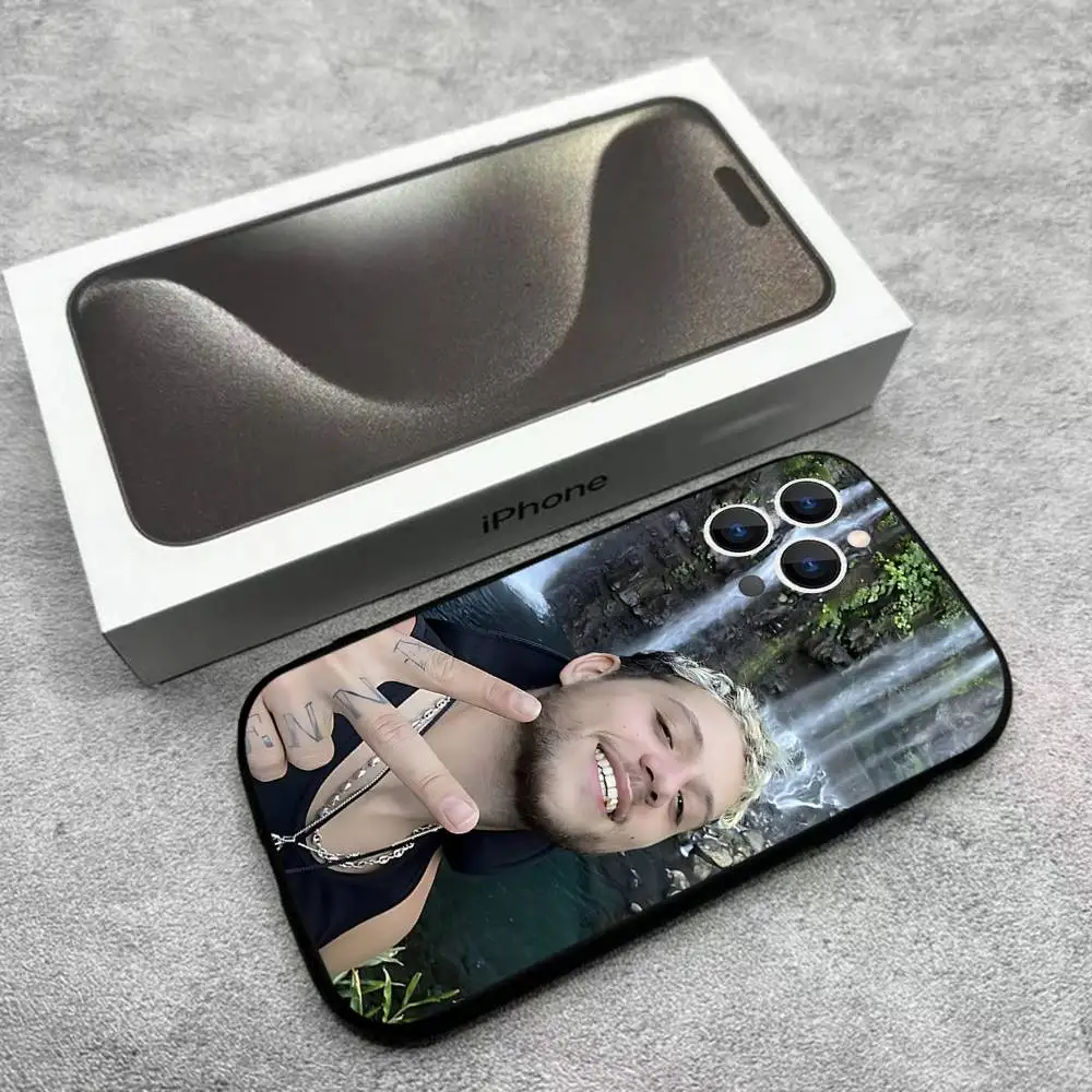 حافظة هاتف PLK French Rapper Mathieu لهاتف iPhone 17,16,15,14,13,12,Pro,Max,Plus,E,SE4,Air,Mini Black Soft Box