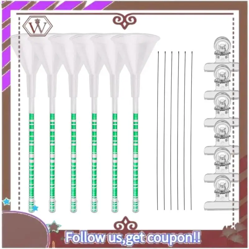 

A95D-6Pcs Beading Funnel Beading Tools Kit For Clay Bead DIY Clay Beads Bracelet Making Kit Beading Tools For Jewelry Making