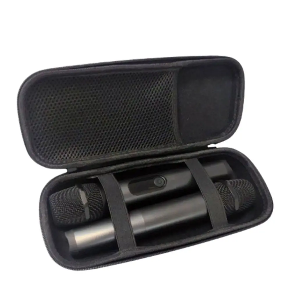 

Party Box Wireless Mic Storage Bag Universal Zipper Speaker Microphone Box Carrying Pouch Durable Microphone Case K Song