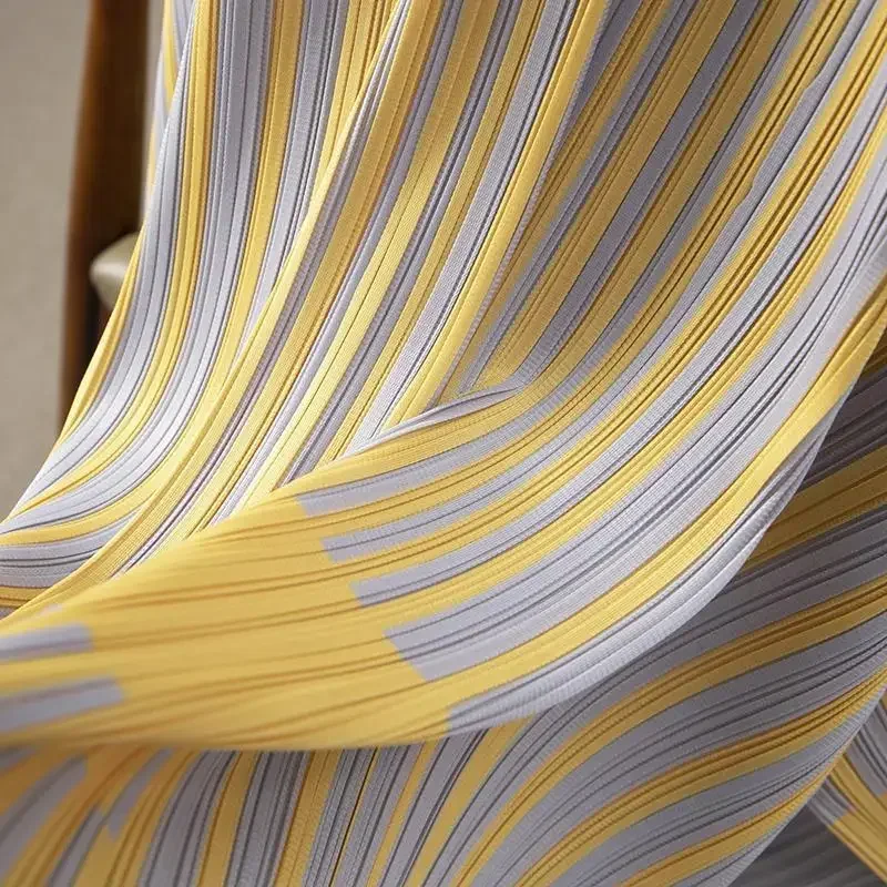 2025 New Summer New  Pleated Dress Temperament Fashion Simple Pleated Oversized A-line Long Skirt Office Wear Dating