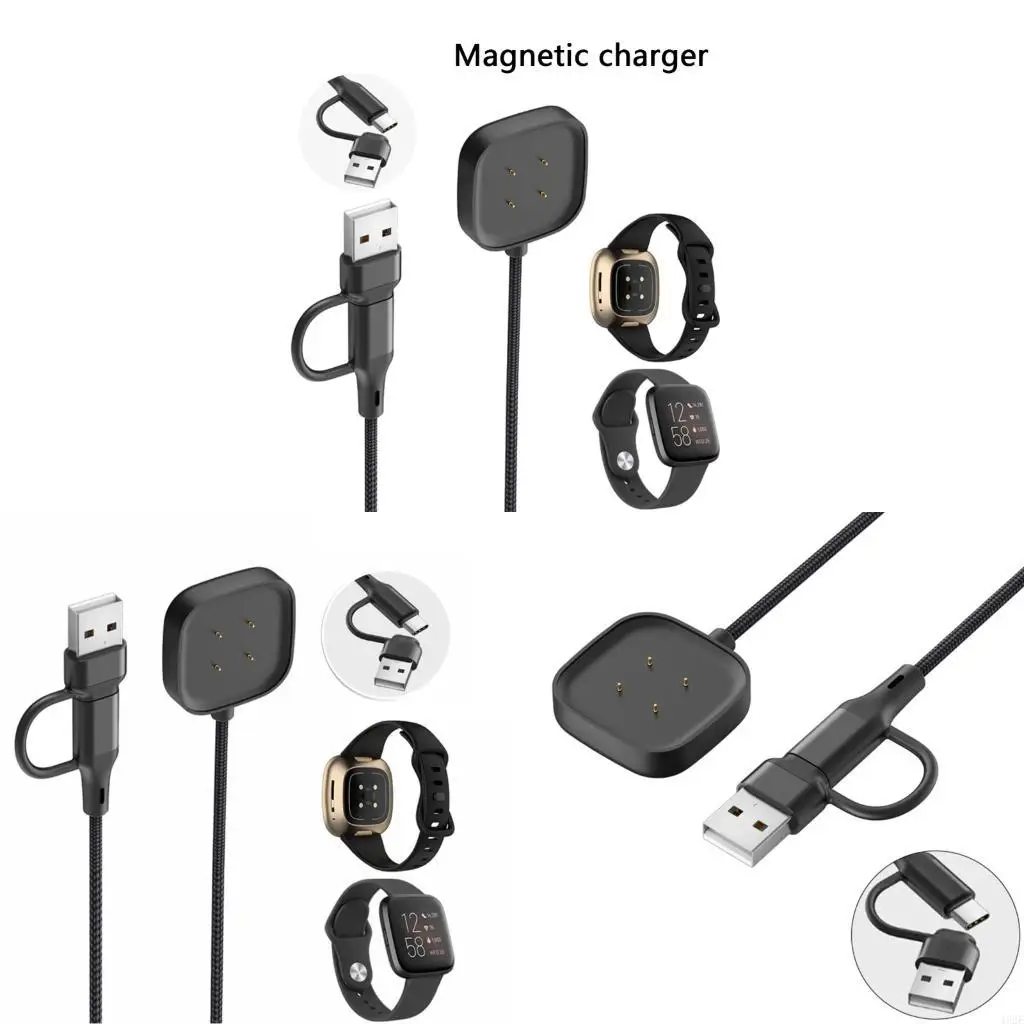462E Usb e USB C carregamento rápido com forte fixação magnética eficiência para 4 3 vestível dispositivo