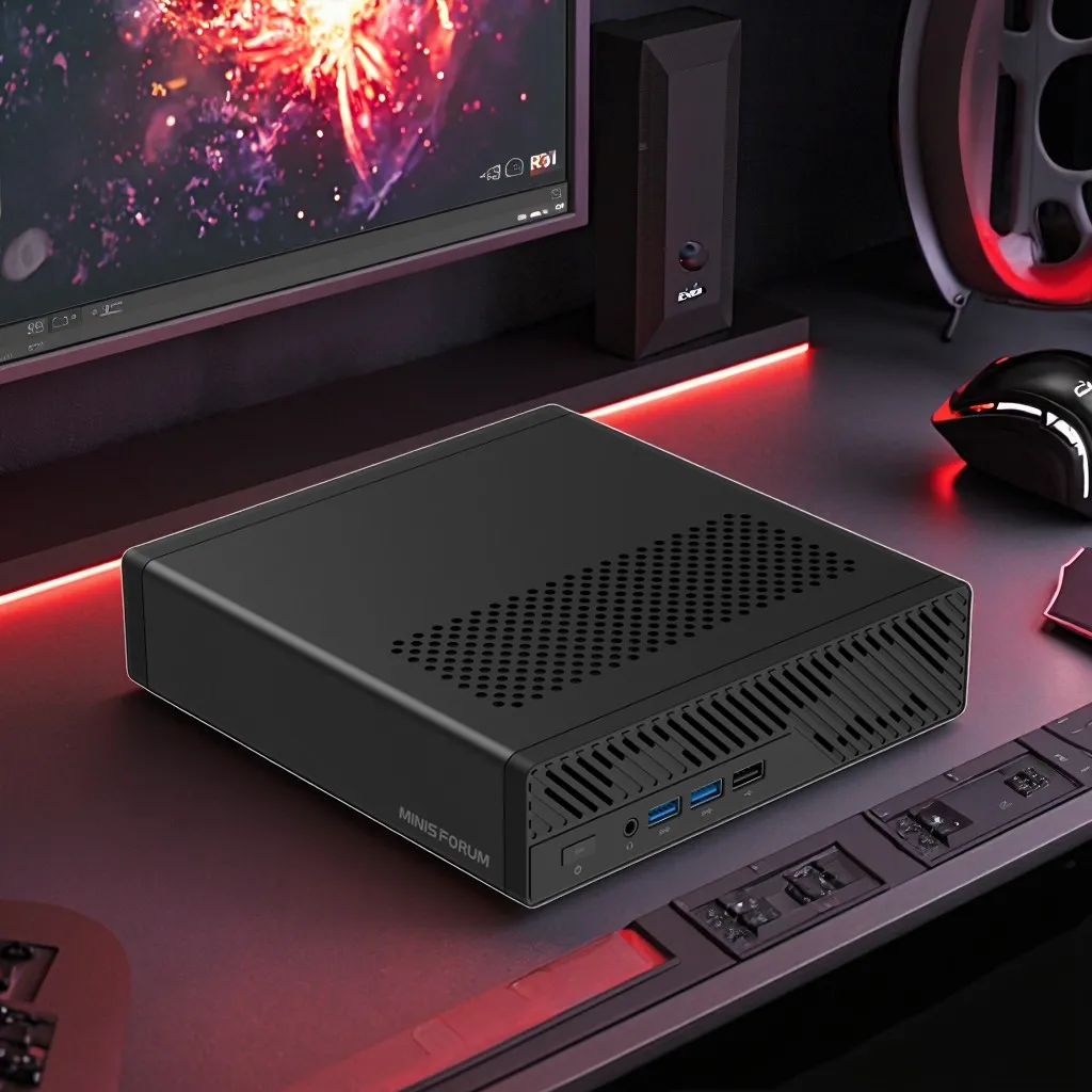 مينيسفوروم كمبيوتر صغير للألعاب AMD Ryzen 9 9955HX 7940HX 2x10G SFP 2*2.5G LAN 3 * NVMe Windows 11 محطة عمل مكتب سطح المكتب WiFi6E #3