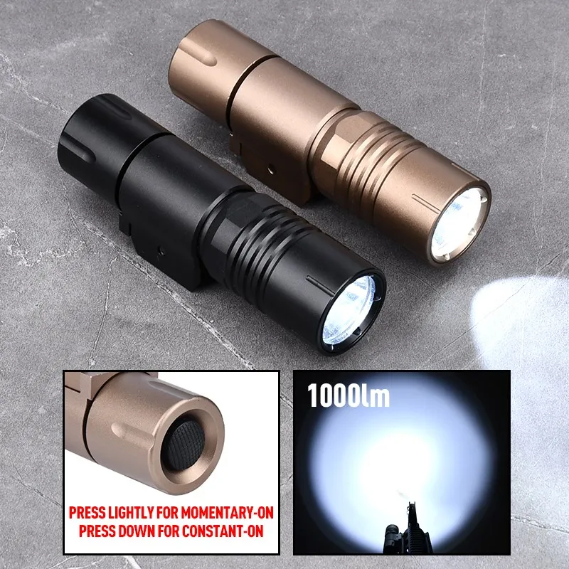 Tactical PLHv2 Wadsn Spotlight PDW350 Flashlight 1000lumen High Power Hunting PLHV2-PDW350 Scout Light Pressure Switch 20MM Rail