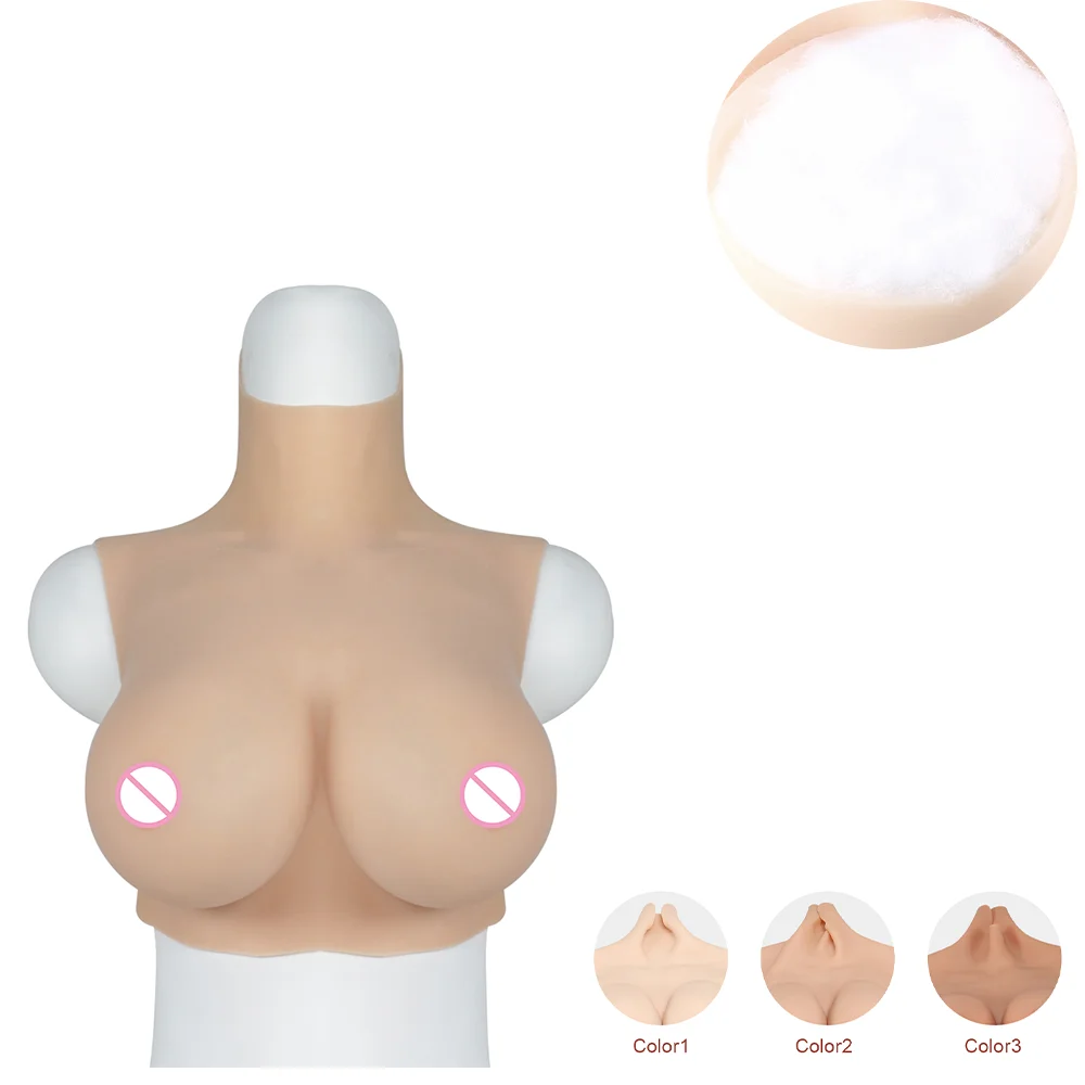 KnowU New Summer Series Silicone Breast with Hollow out Design Refreshing and Breathable for Cossplay Post-Mastectomy Recovery