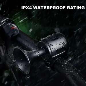 Hoch -Elektrofahrradhorn, 120 dB, Erwachsene, Warnglocke, Lenkeralarm, 300 mAh, betrieben von Batterie, wasserdicht 12 Hauptverkauf Elektronisches Horn für Fahrrad - №1