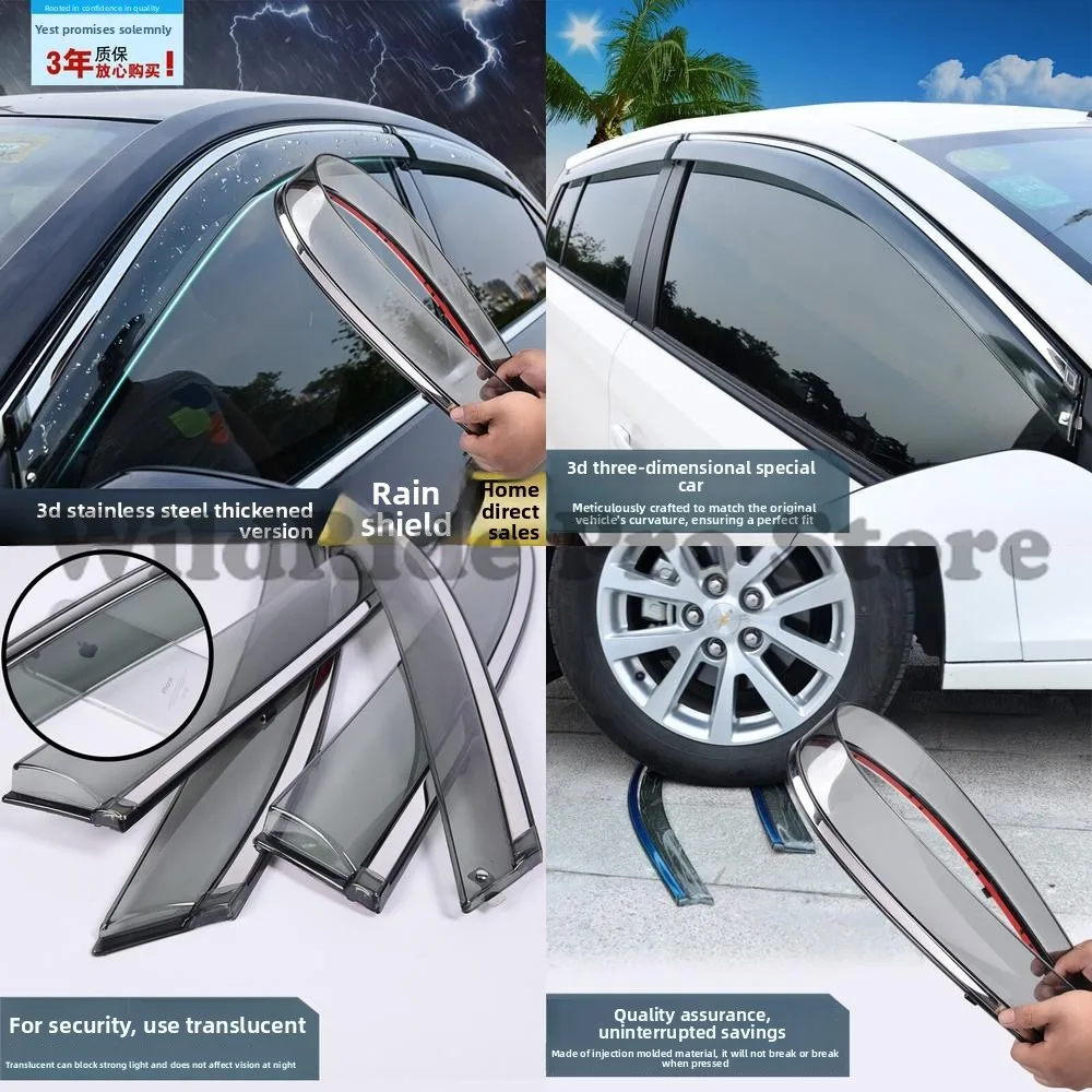 

1 комплект хромированного козырька от дождя из нержавеющей стали для Geely Boyue Vision X6 X3 GS Bin Yue Jia Ji, применимый