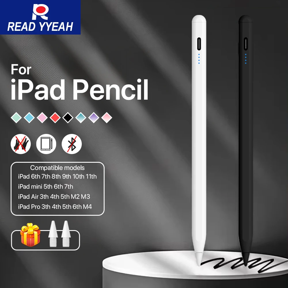 

READY YEAH Stylus Pen for iPad with Magnetic Suction Touch Pencil for 2018-2025 iPad Pencil Kindle Accessories Tablet Stylus Pen