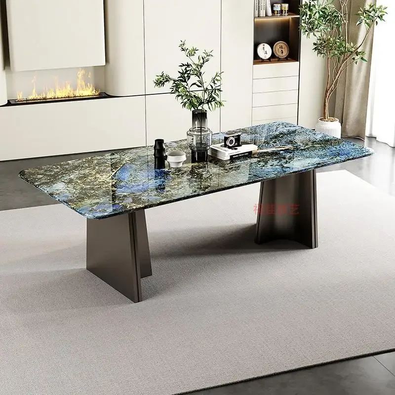 Light luxury carbon steel table foot bracket marble table legs luxury stone metal support feet can be customized stainless