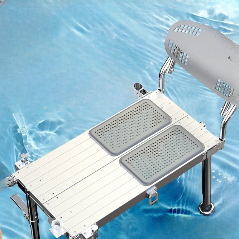 Mini small fishing platform new portable ultra-light folding aluminum alloy