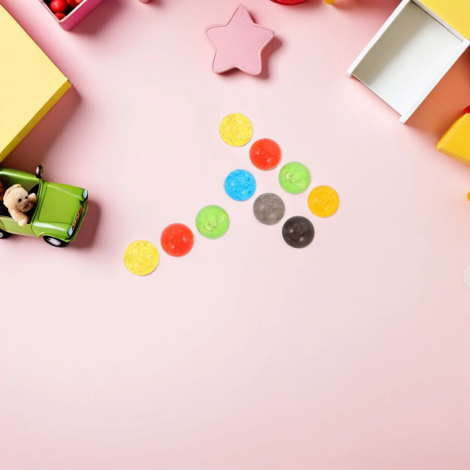 Colorful Children Marbles Set 100 Pieces Fun Party Game Indoor Outdoor Playing Balls Premium Quality Kids Gift