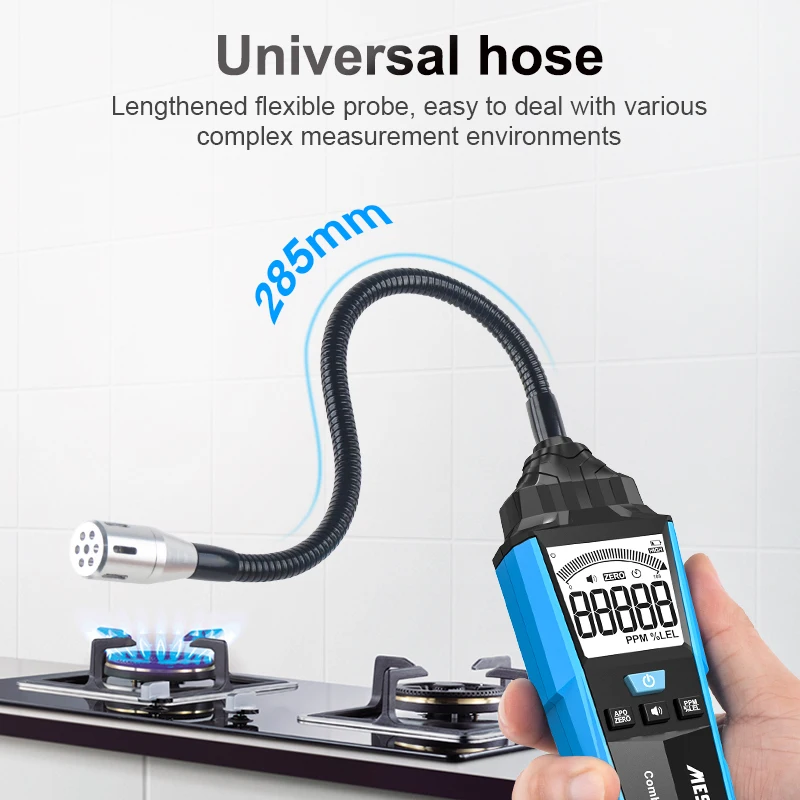 CGD01B Combustible Ch4 Methane/natural alcohols  Gas Detector Color Display Sound Analog Bar Double Alarm