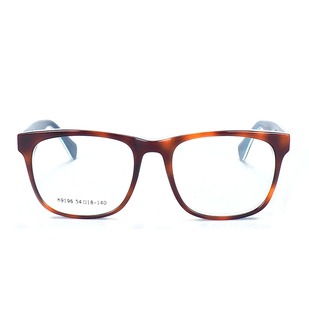 Vintage Tortoise Women Eyeglasses Frames Prescription Men Square Glasses Frames Acetate Classic Retro Optical Eyewear Blue Red