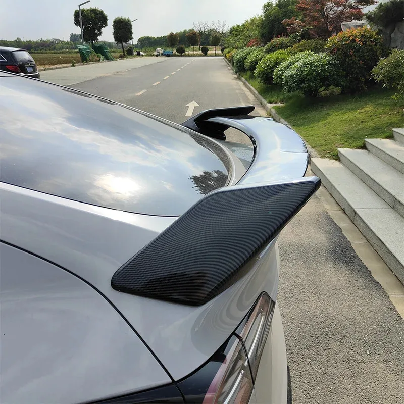 

Auto Empennage CMST Carbon Fiber Pattern Auto Back Spoiler Wings Rear Bumper Wing For Model Y 2021-2023