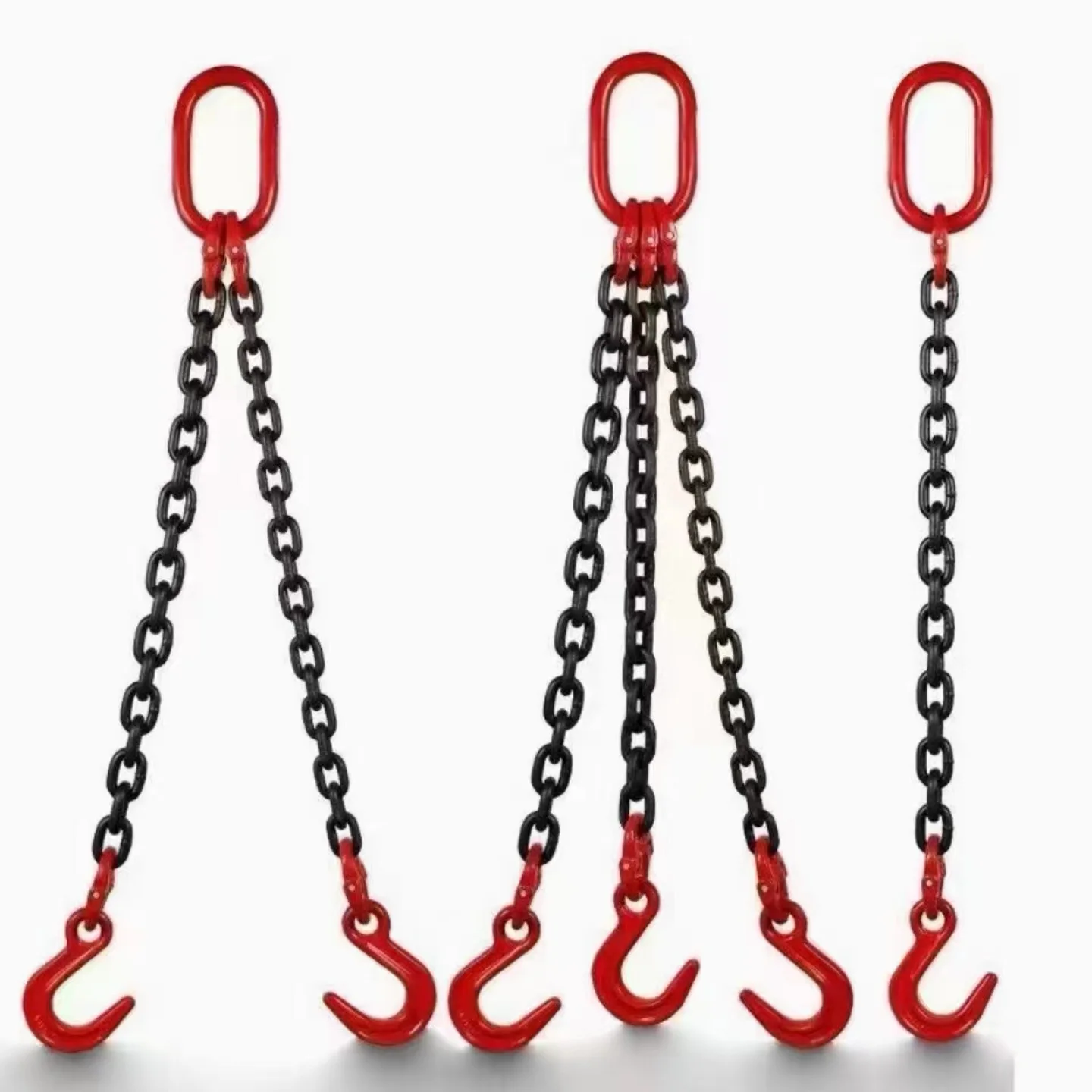 

For Crane special hoisting chain, hook hoisting chain, single and double hook, hook, sling, sling, steel pipe hook, large openin