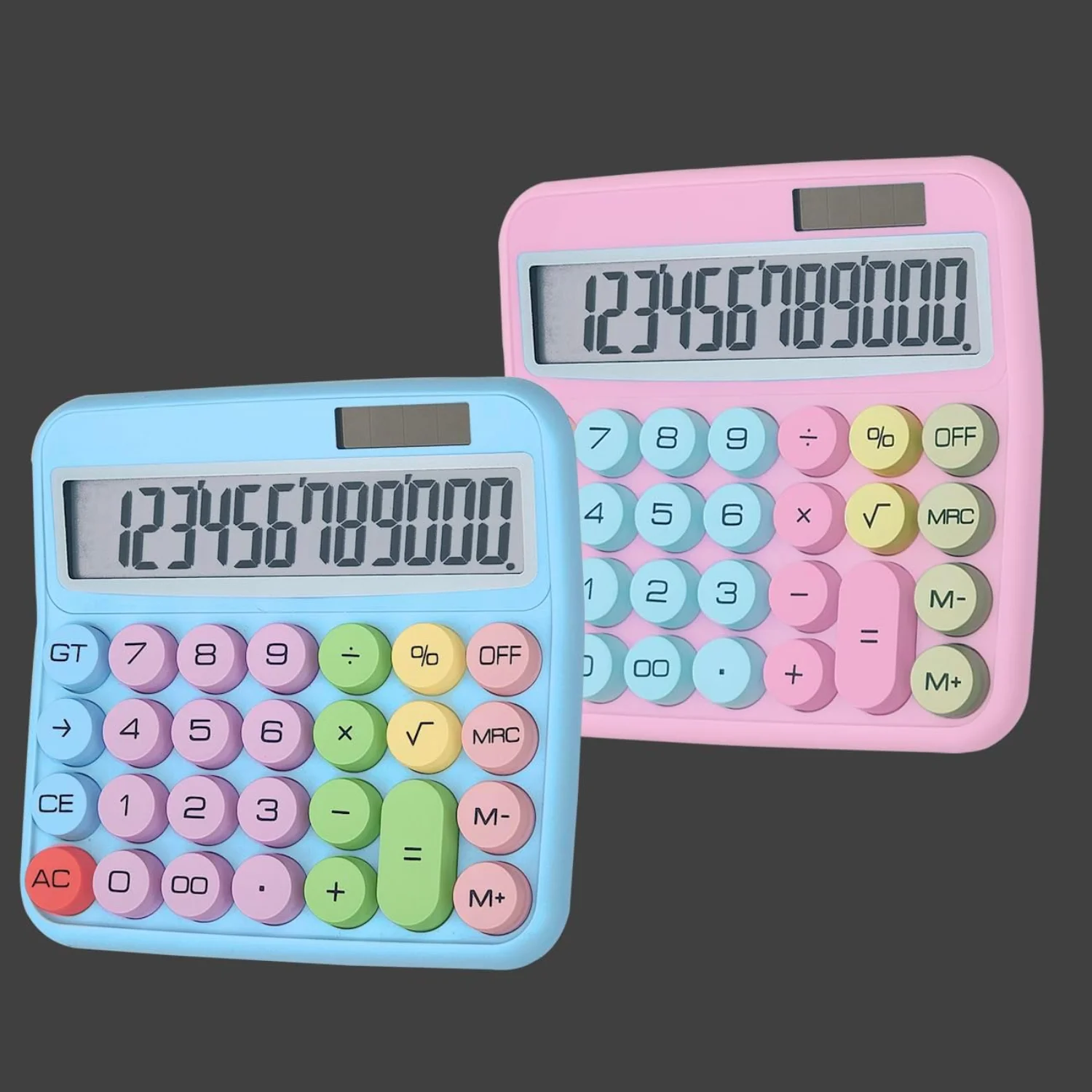 Desktop Calculator with 12 Digit Large LCD Display and Buttons Automatic Sleep for Office,School,  & Business