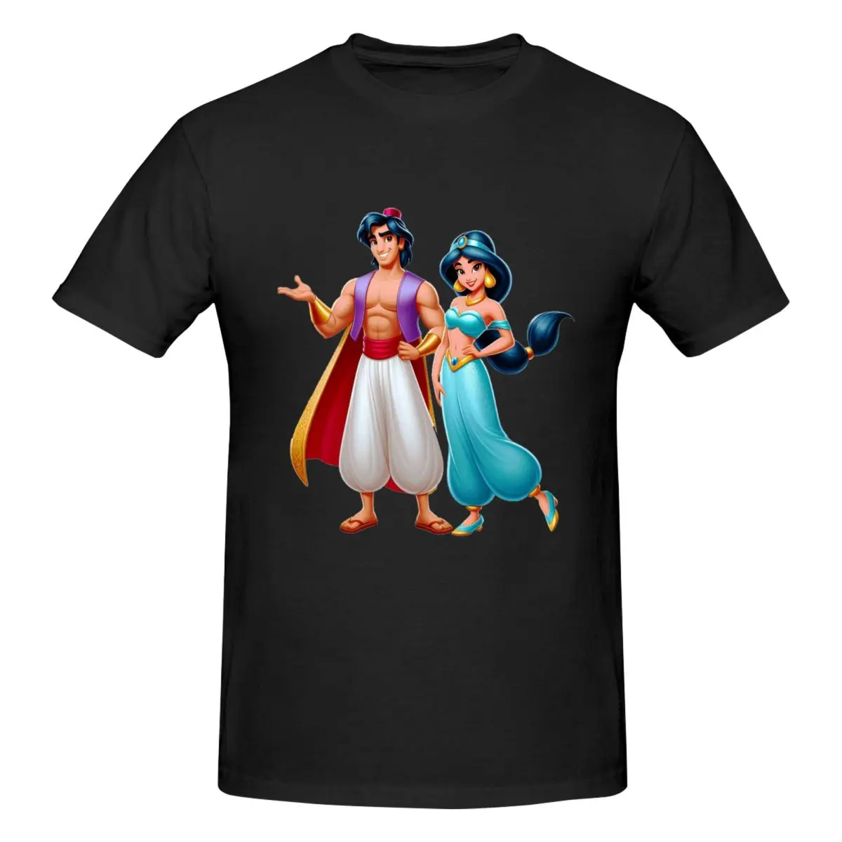 Aladdin T-Shirt for Men Cotton Plus Size T Shirts Men's Short Sleeve Round Neck Summer Clothes Tops S-6XL