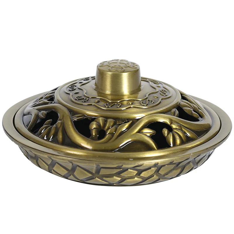 

Mosquito Smudge Box Household Outdoor Fireproof Mosquito Coil Tray with Lid Hollow Anti-Scald Creative Indoor Sandalwood Incense