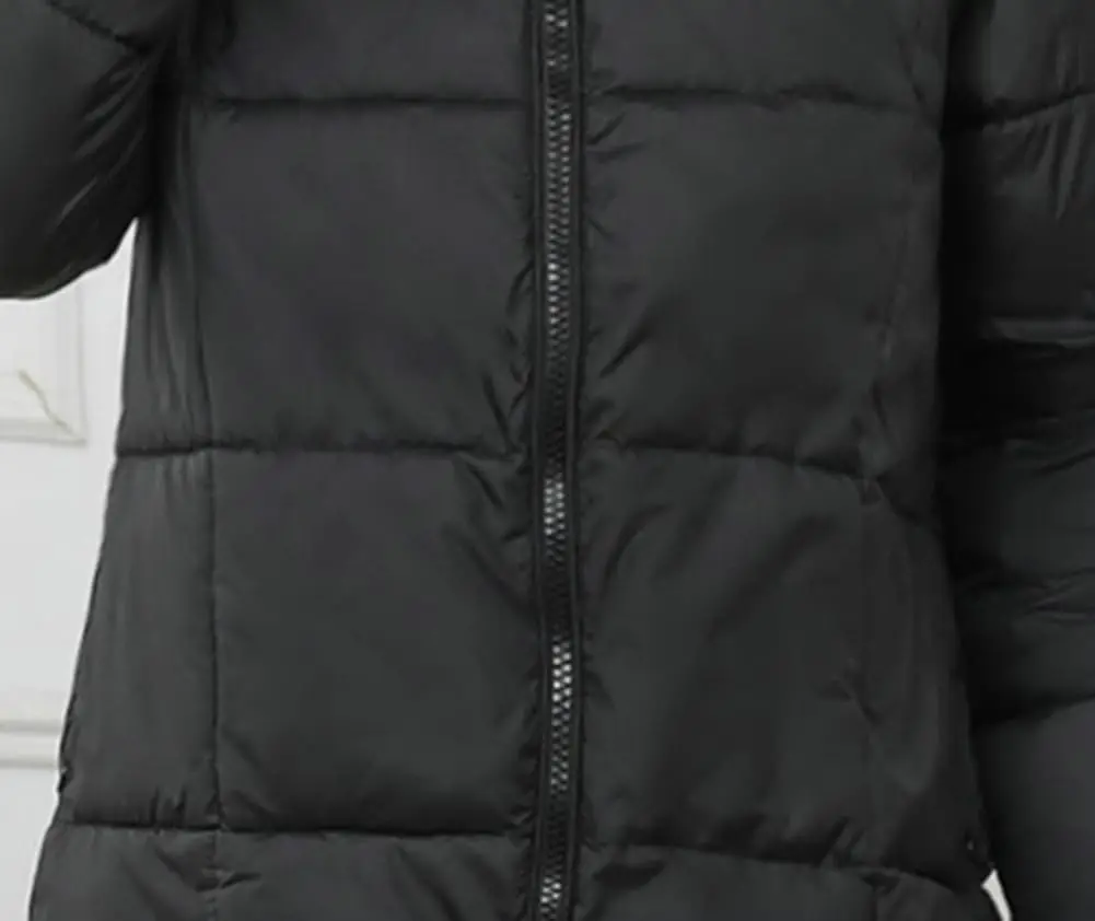 سترة مبطنة طويلة من Conciso مع قلنسوة وسحاب للنساء مبطن خفيف الوزن ملابس خارجية منتفخة مقاومة للرياح سترة ربيع الخريف W1836 #5