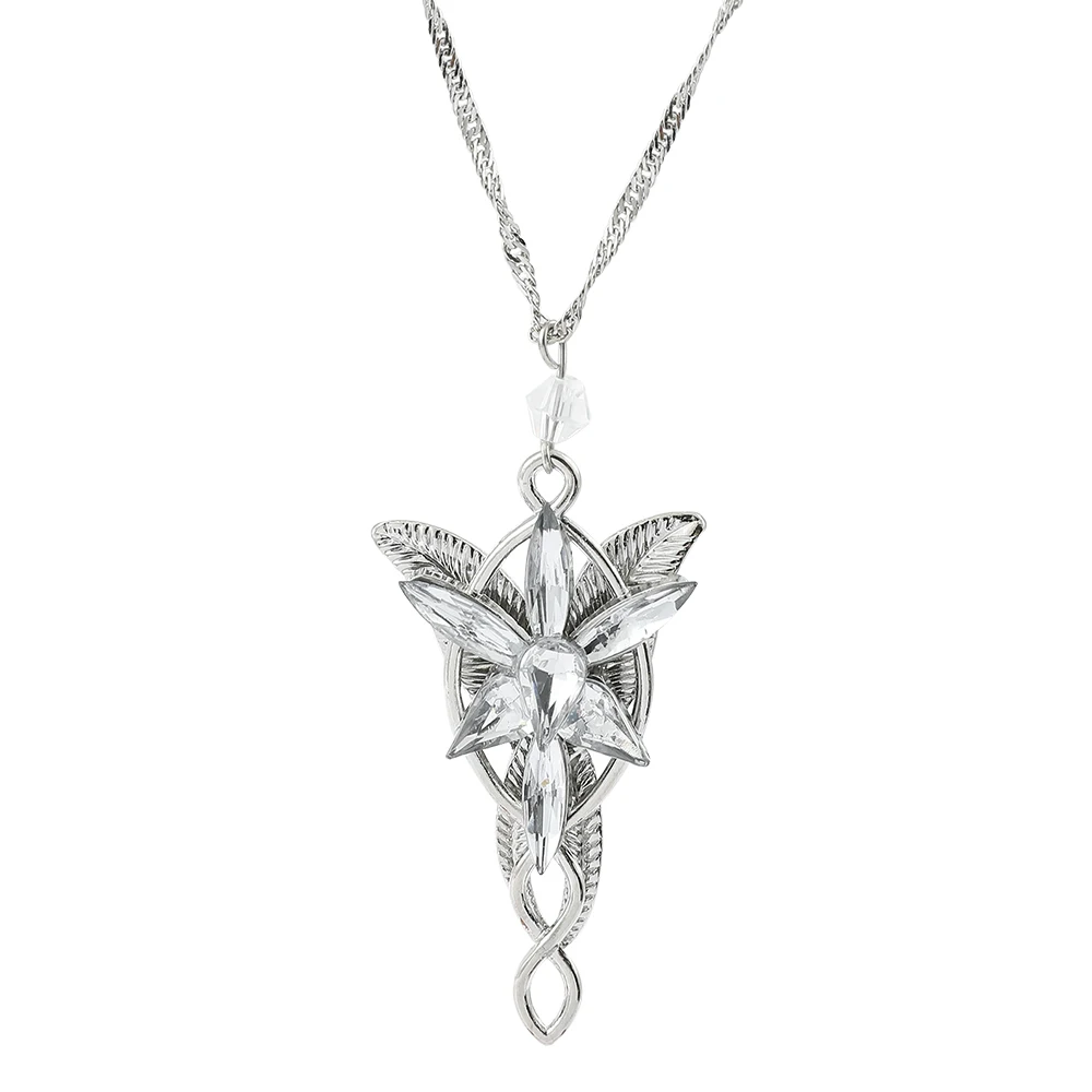 Collar Evenstar, Colgante de Princesa Élfica Arwen, Cristal, Gargantilla Exquisita, Joyería, Regalo para Mujer, Accesorios de Película