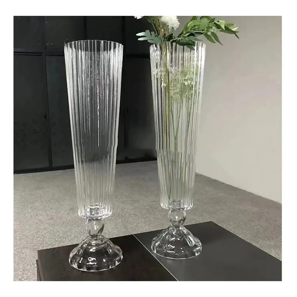 10pcs)wedding decoration crystal centerpiece flower stands glass tall wedding centerpiece 218