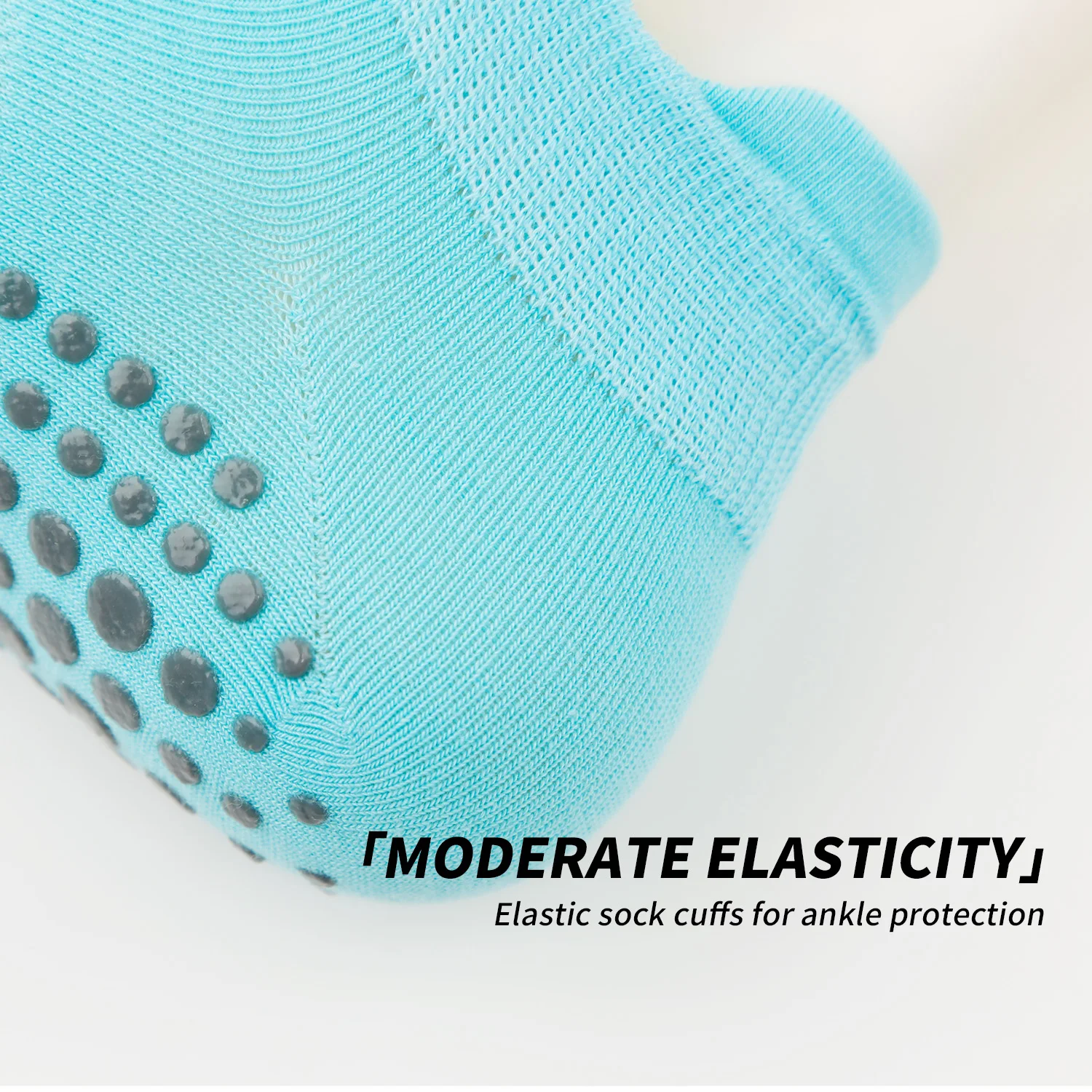 Gelatina Yoga Socks, cor sólida, versátil meias curtas, anti-derrapante Pilates, esportes respiráveis, Elastic Mesh piso meias