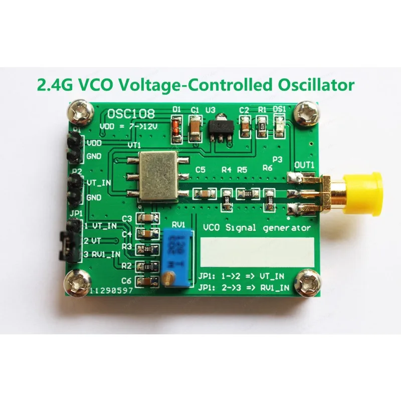2.4G RF Microwave VCO Voltage Controlled Oscillator, High Frequency VCXO Module
