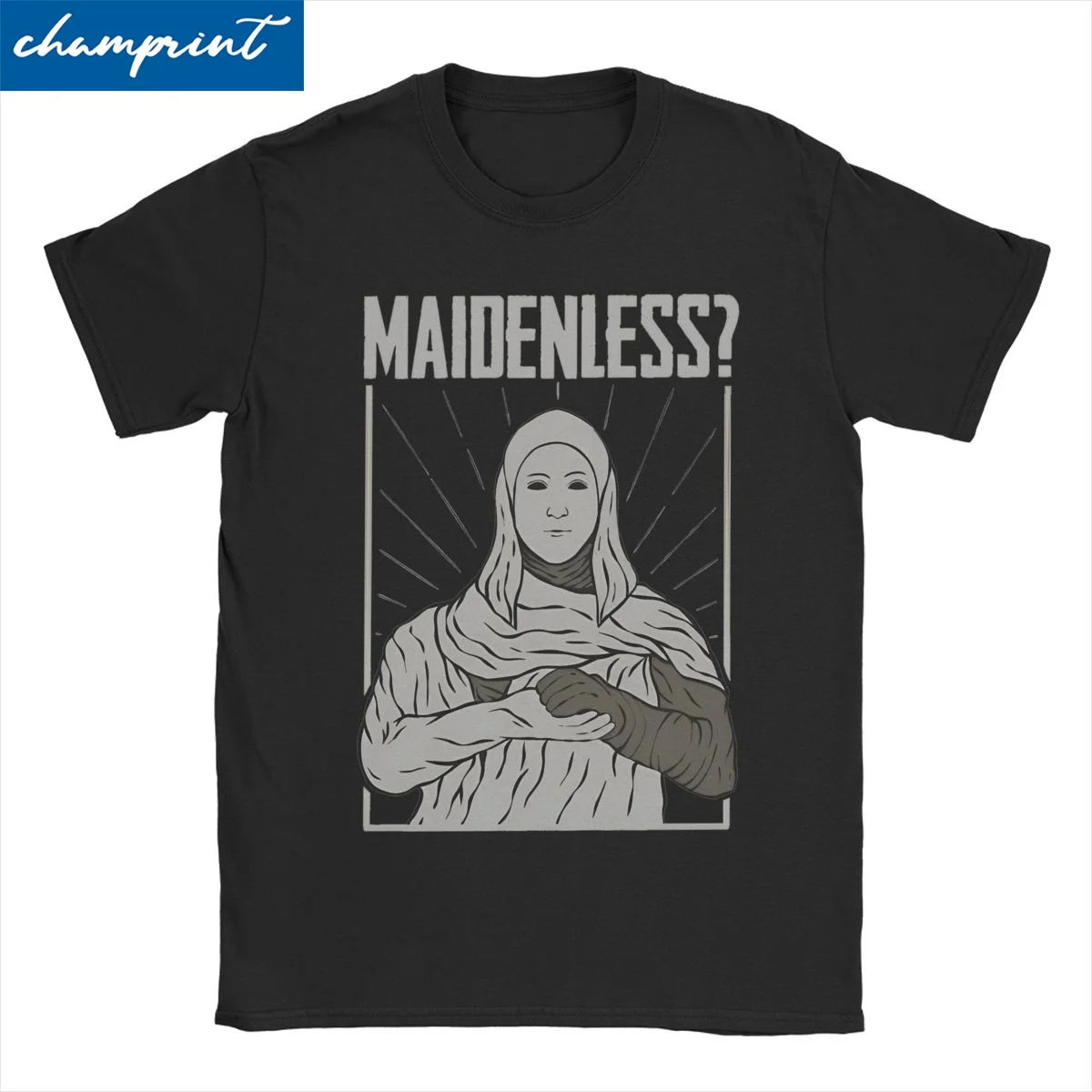 E-Eldenn Maidenless T-Shirt for Men Women Casual Pure Cotton Tee Shirt Round Neck Short Sleeve T Shirt Gift Clothing