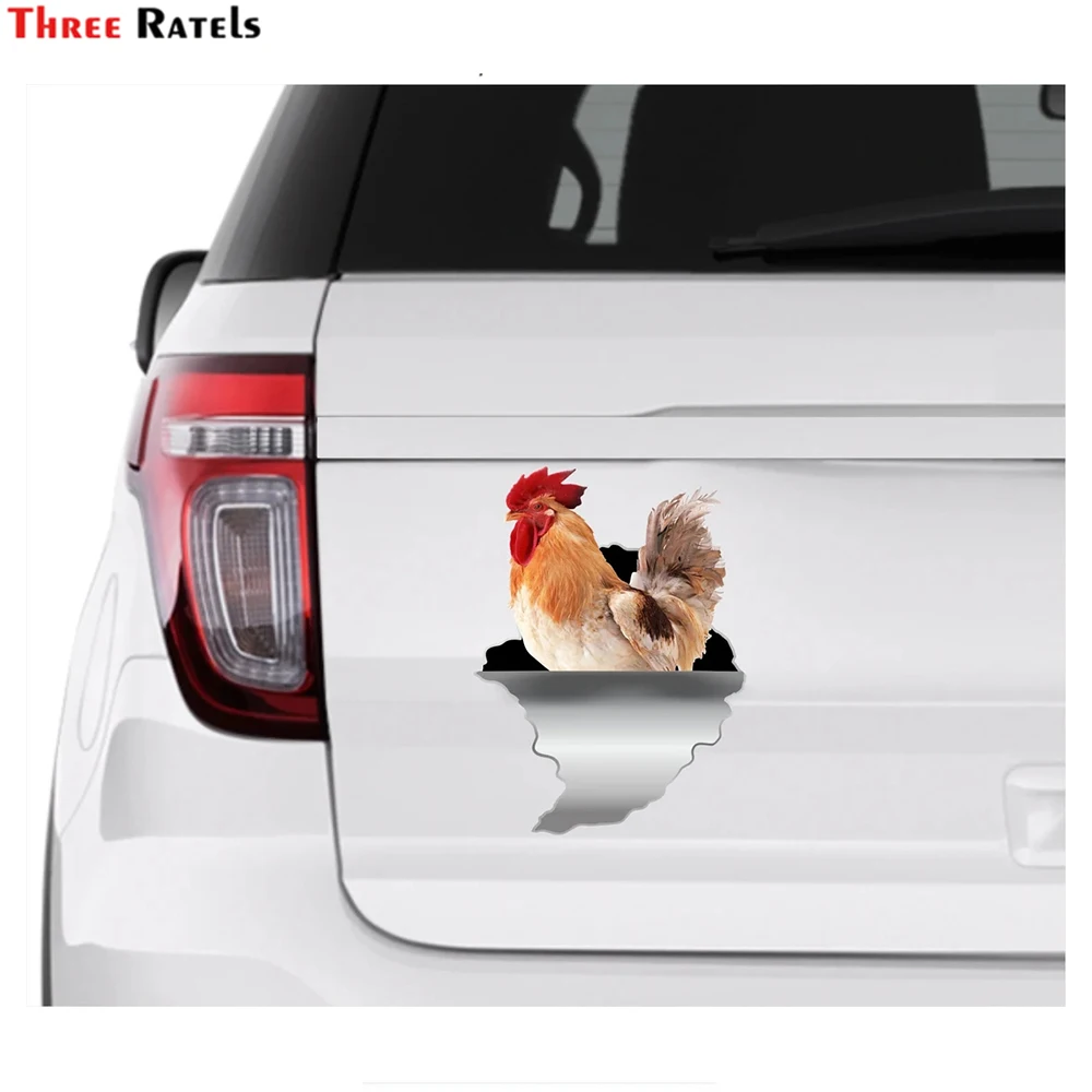 Three Ratels i645 funny anime cartoon car window decals and declas for Chevrolet Cruze Mazda CX5
