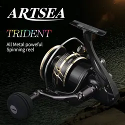 ARTSEA New Spinning Reel All Metal Fishing Reel Seaboat Jigging Poping reel SW8000/SW10000 Max Drag 30KG Power for saltwater