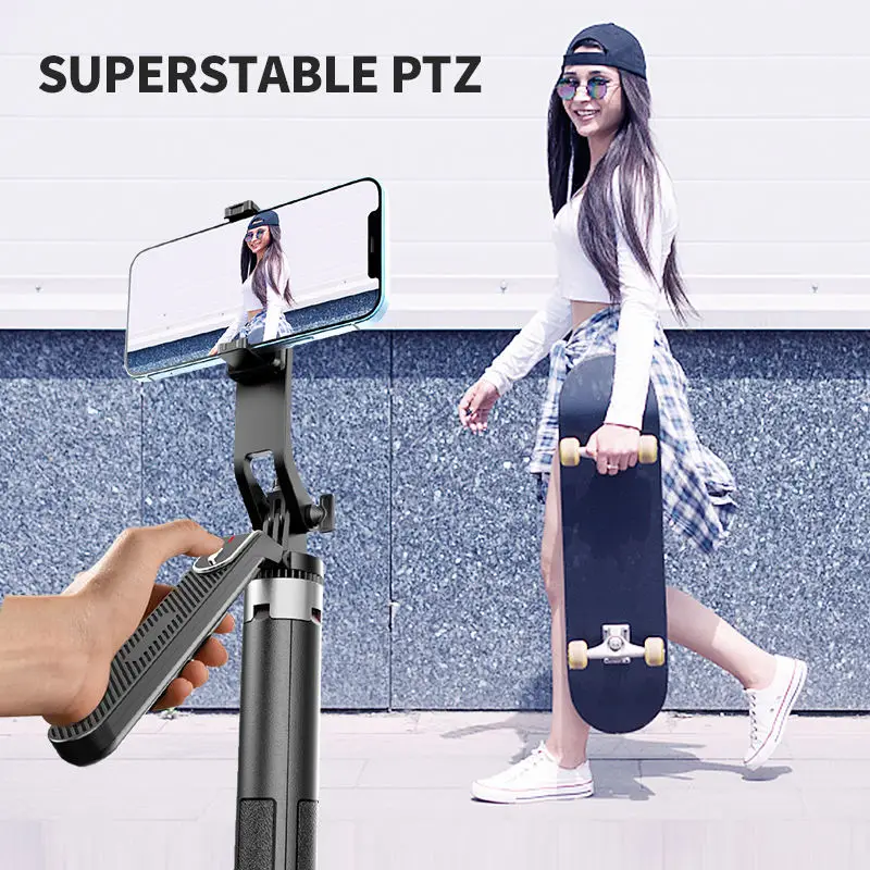 DISXG P180 Mini Selfie Stick Tripod Phone Tripod Stand 360 Degree Rotating Remote Control Selfie Sticks Live Stand