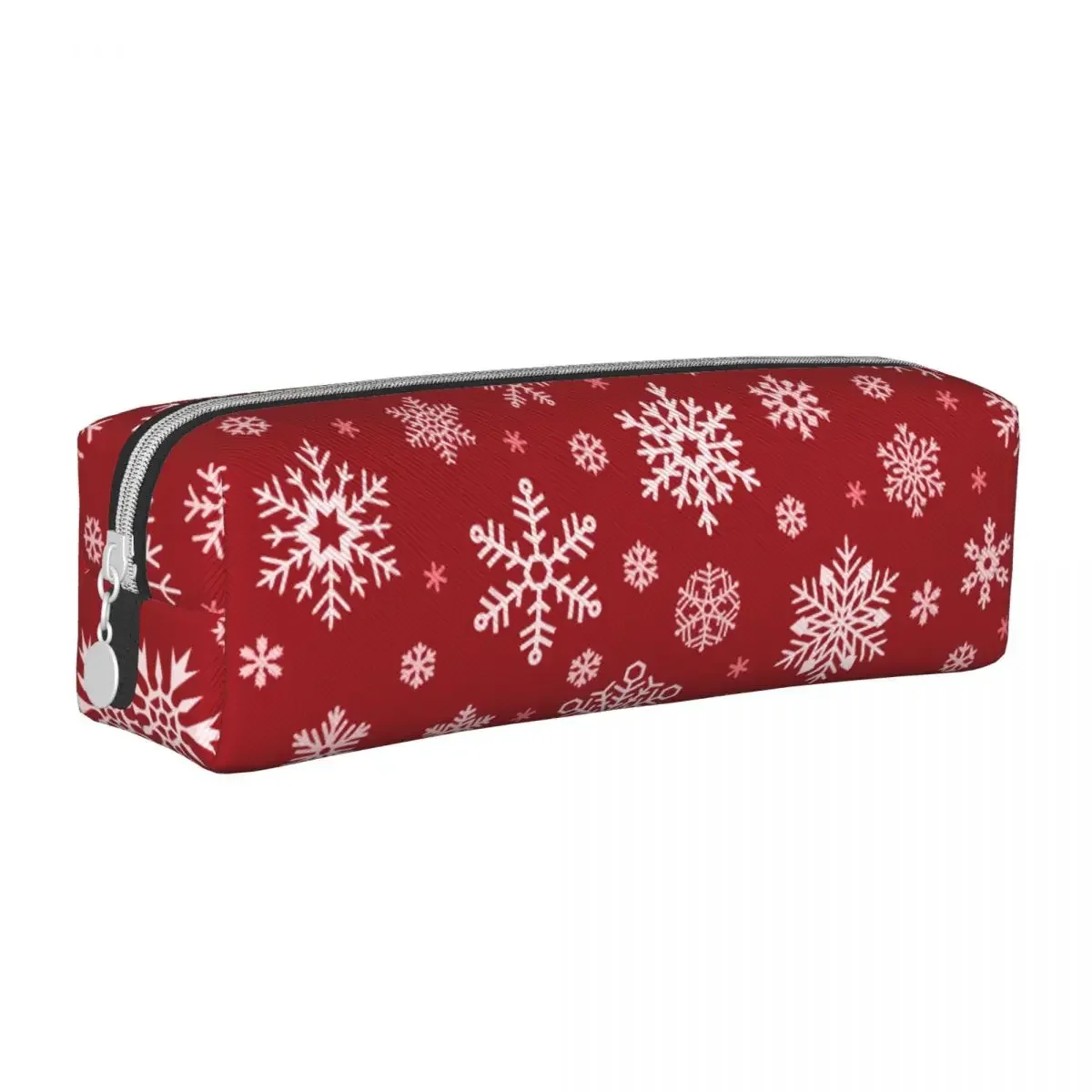 Christmas Falling Snowflake Pencil Case New Year Pencilcases Pen Holder for Girl Boy Big Capacity Bags Students Accessories