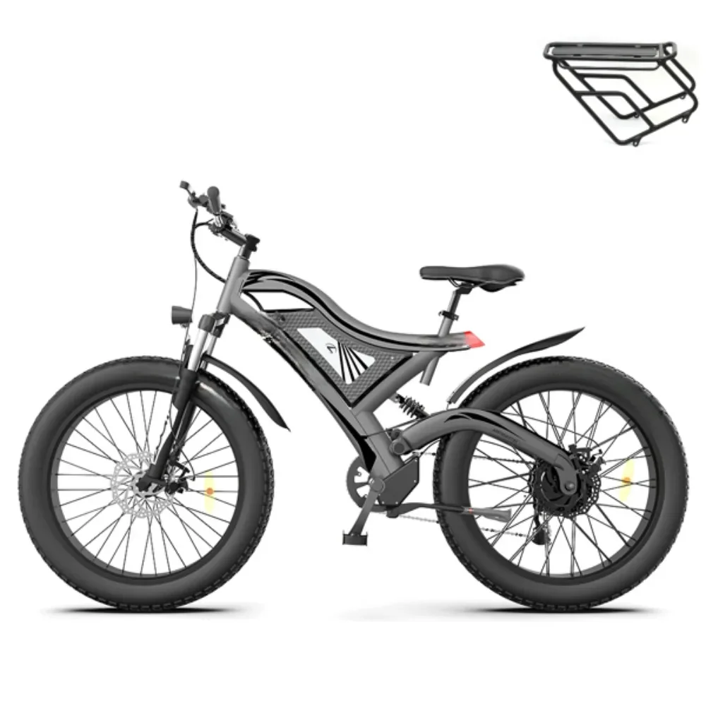 Electric Bicycle , 26-inch Electric Mountain BikeExplosions Fat Tire Adult E- Bicycle 48V 15AH,all-terrain Electric Bicycle