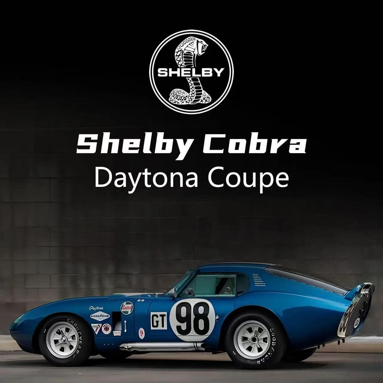 FineWorks 1/64 Shelby Daytona Coupe * Wersja przednia i tylna otwierana * Model samochodu ze stopu aluminium