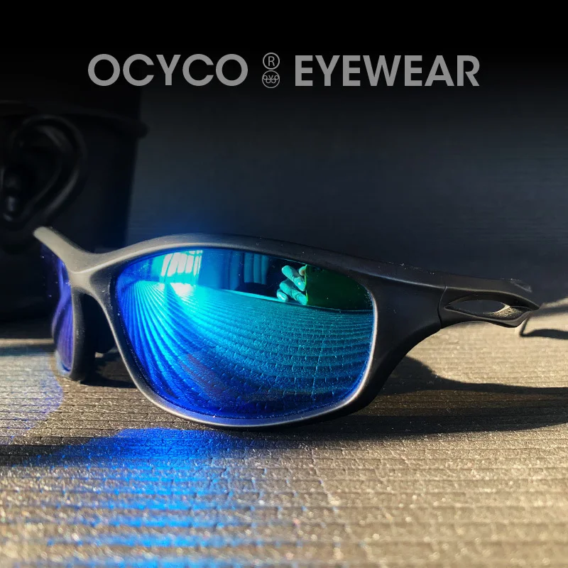 

Outdoor New Polarized Punk Sunglasses Men Sports Tridimensional Brand Square Sun Glasses All Black