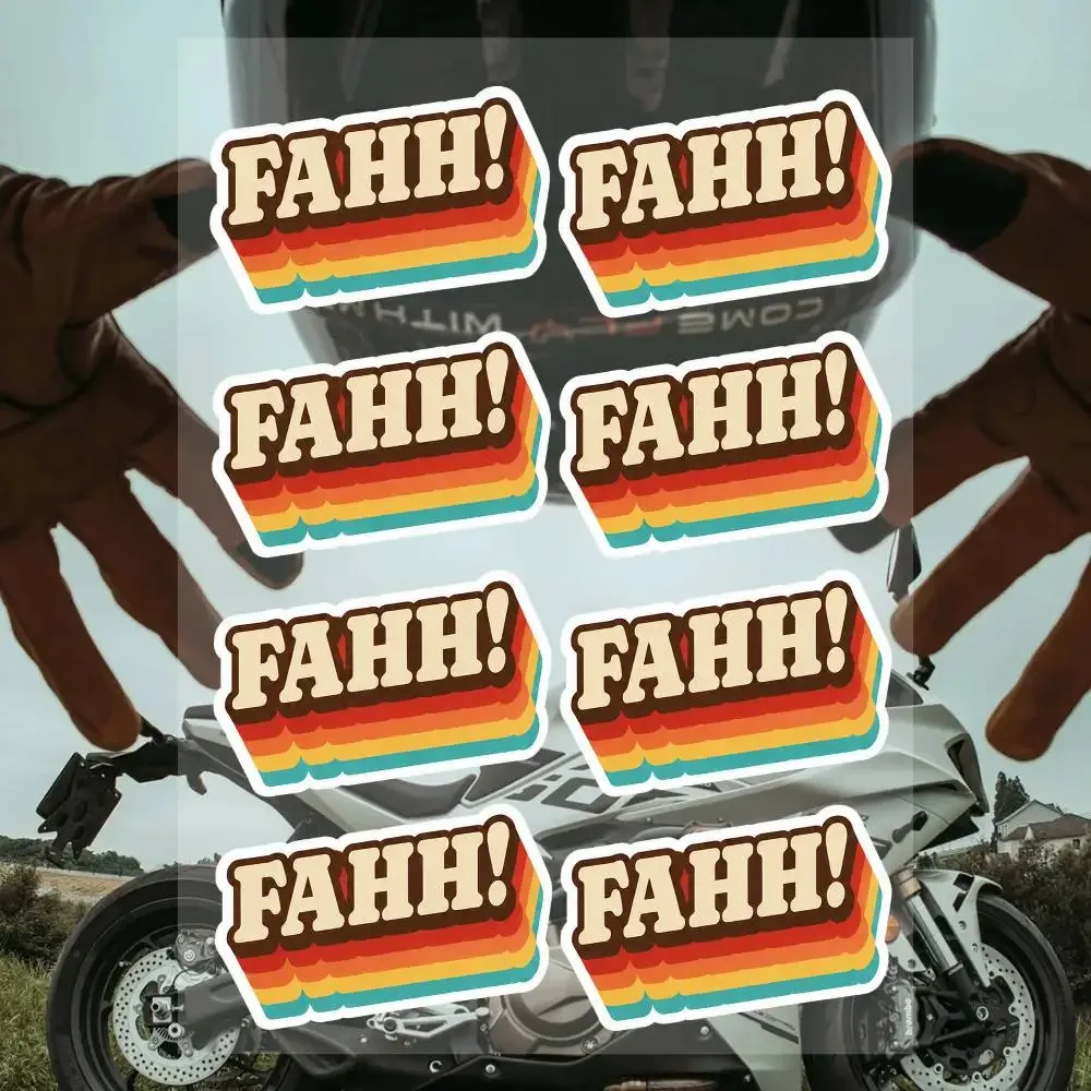 Retro Fas-HH! Sticker Pas-ck Cool Graphic Stickers Set Waterproof Vinyl Decals For Moto Helmet Car Laptop Skateboard Luggage