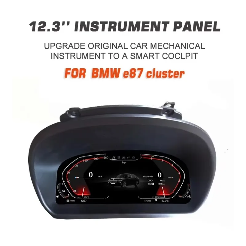 

Top Aftermarket Digital Instrument Cluster For 1 Series E87 E88 E81 E82 NO Coding Car Dashboard Speedometer Meter Screen