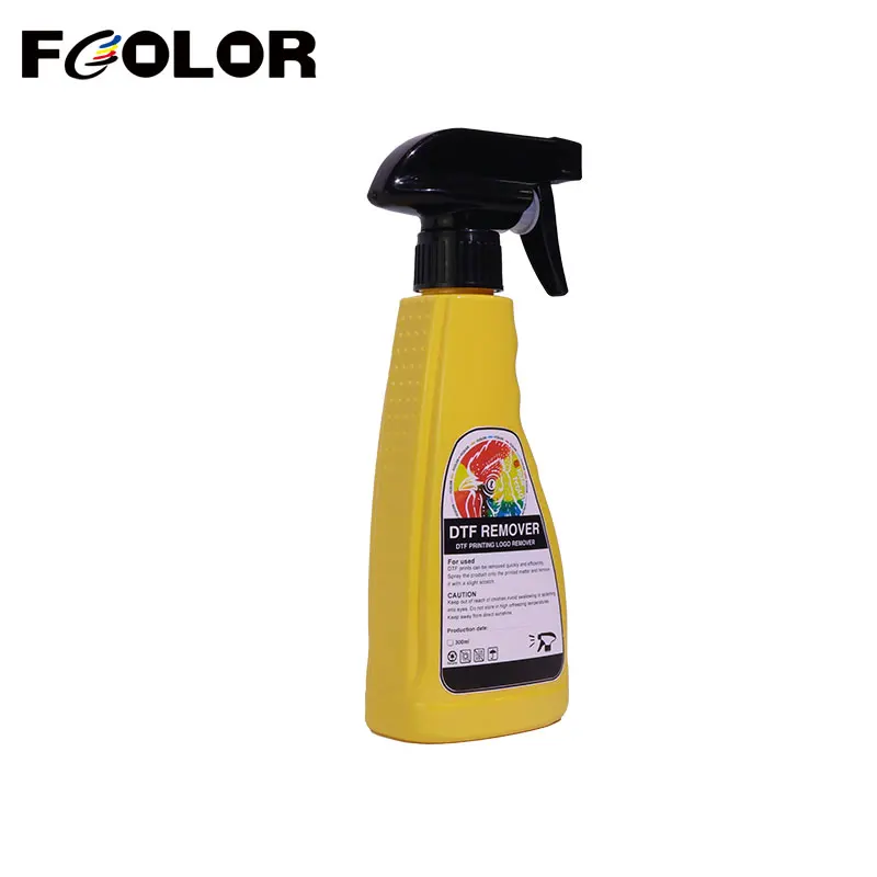 Fcolor Top DTF Remover 300ml DTF Printer Adhesive Powder Cleaner Remover Direct to Transfer Film Pattern DTF Remover Liquid