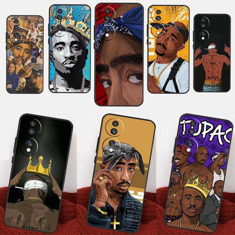 Rapper T-Tupac Shakur Case For Honor X8a X9a X7a X6a X6 X7 X8 X9 8X 9X Magic 5 Pro 4 Lite 10 50 70 90 Lite Cover