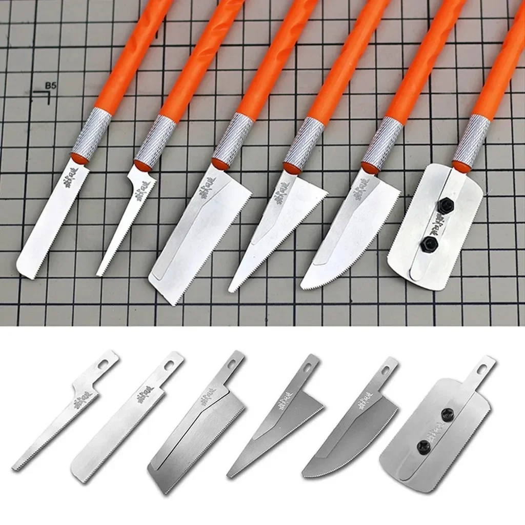 MS101 Model Building Tool Hand Saws for Gundam Models Etching Chip Saw Mini Hand Saw 3 Styles of Saw Blades Hobby DIY Craft Tool