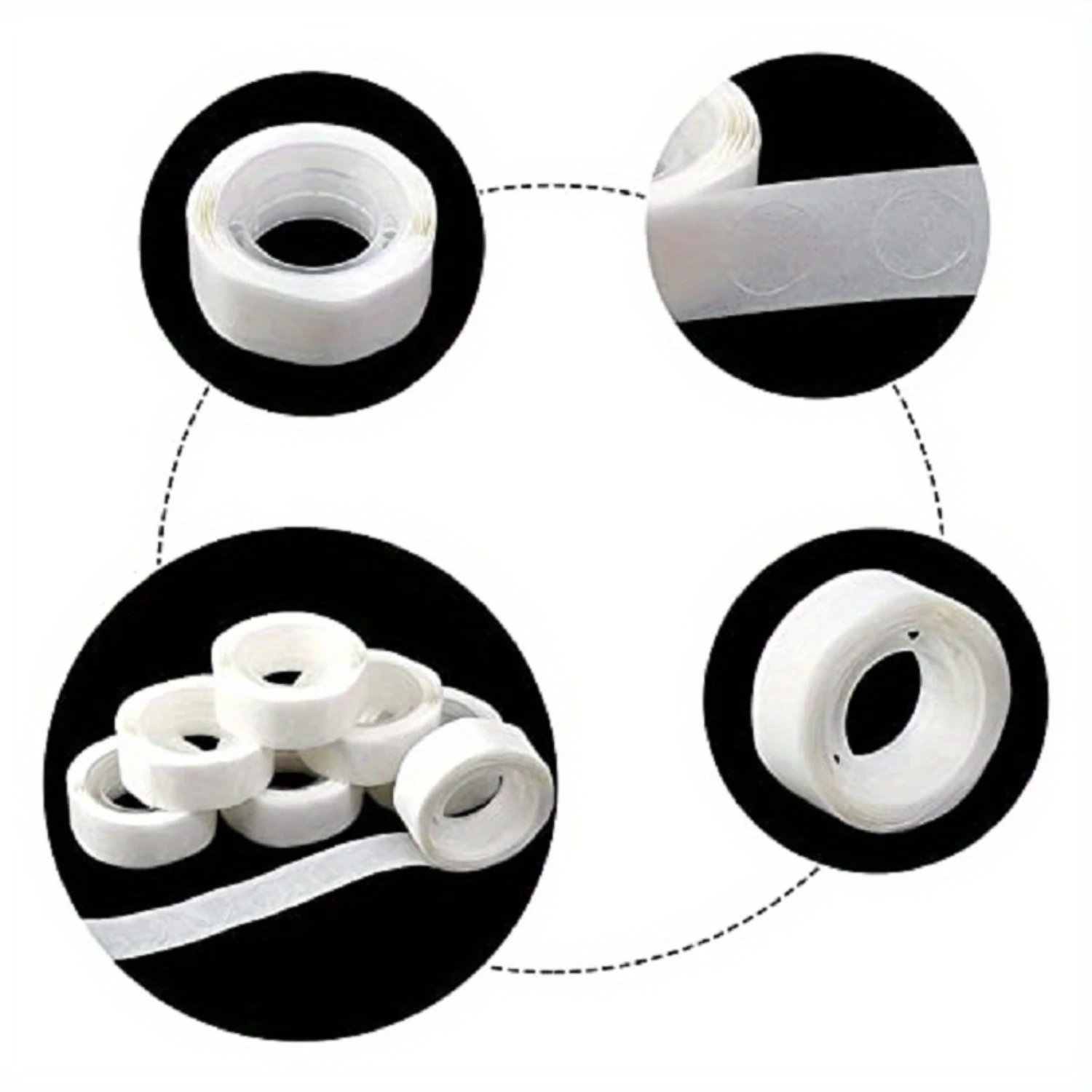 3Packs (300Pcs) Glue Dots Transparent Balloon Glue Removable Glue Dots Double-sided Adhesive Tape For Wedding Decoration Festiva