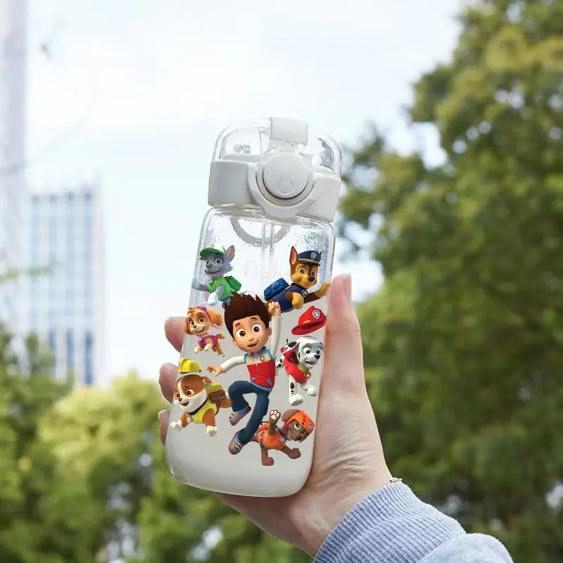 باو باترول 400 مللي كوب ماء مارشال تشيس في الهواء الطلق المحمولة الأطفال البلاستيك زجاجات مشروبات كبيرة طالب الرياضة كوب ماء الهدايا