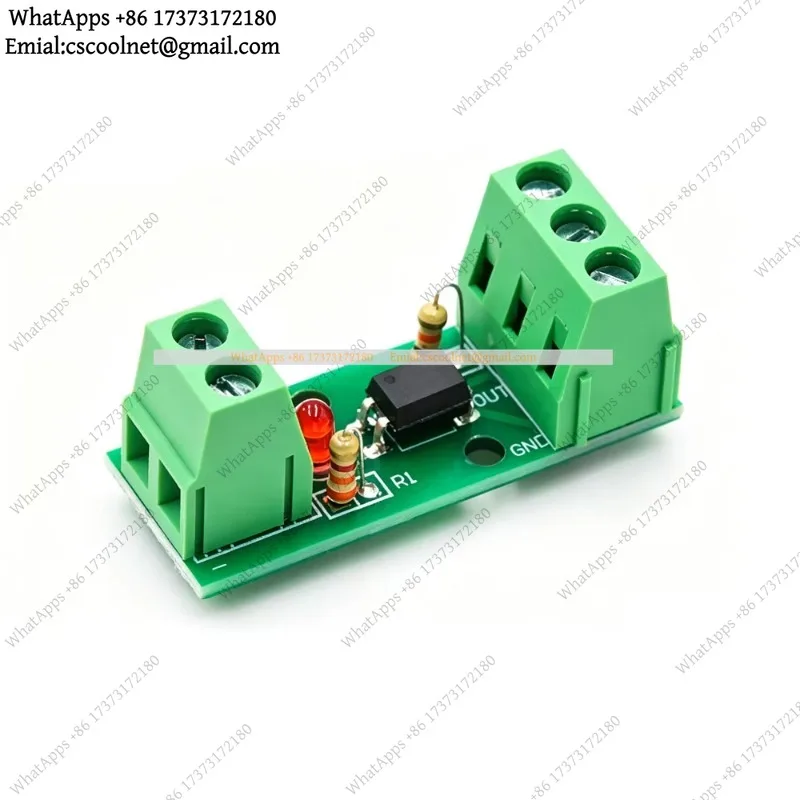 JS03 PC817 EL817 1-channel optocoupler isolation module 3V-24V photoelectric isolator PLC drive motor board DIN rail holder