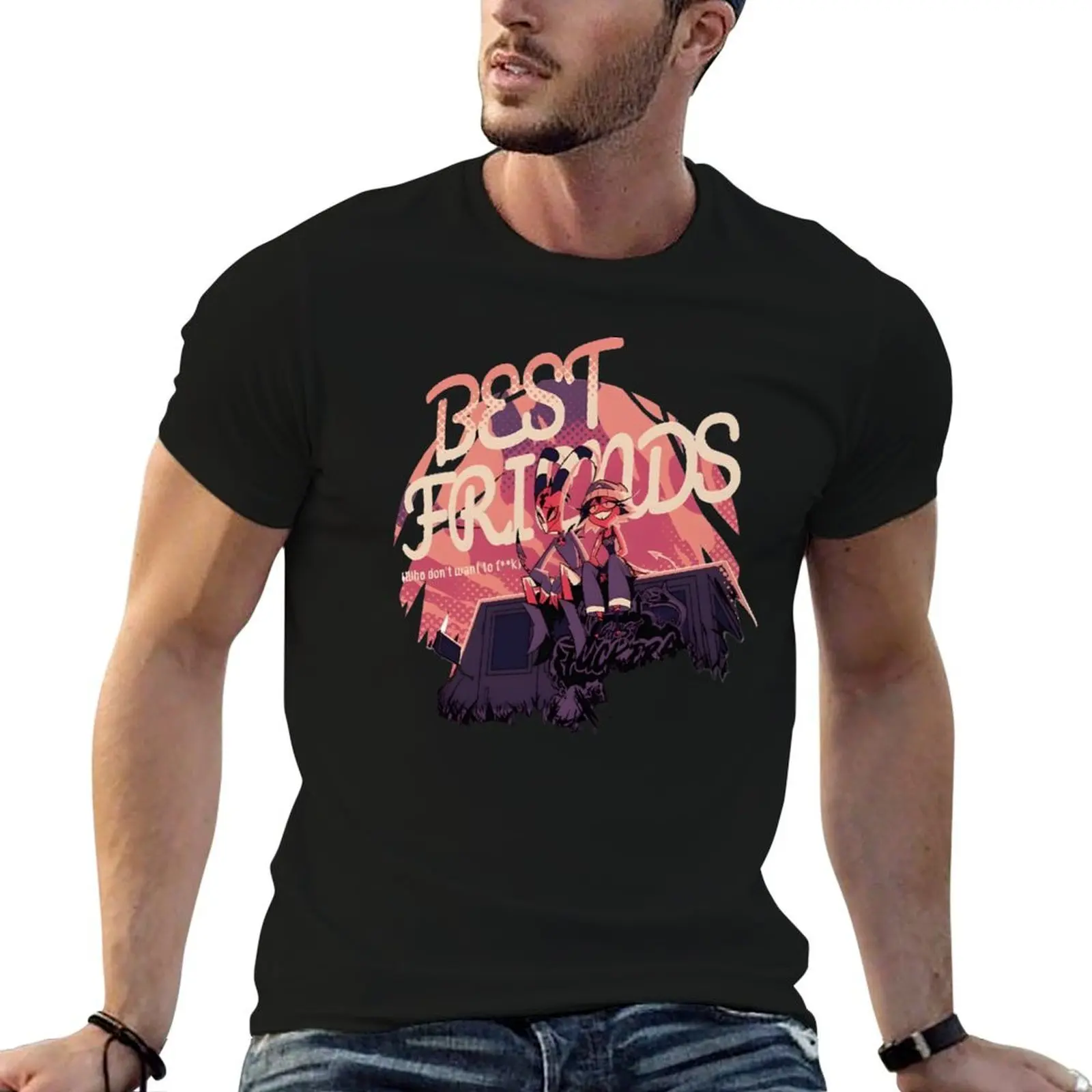 Best Friends - T-shirt Helluva Boss T-Shirt men t shirt cotton 100% man t shirts for men t shirt man plain T-Shirt
