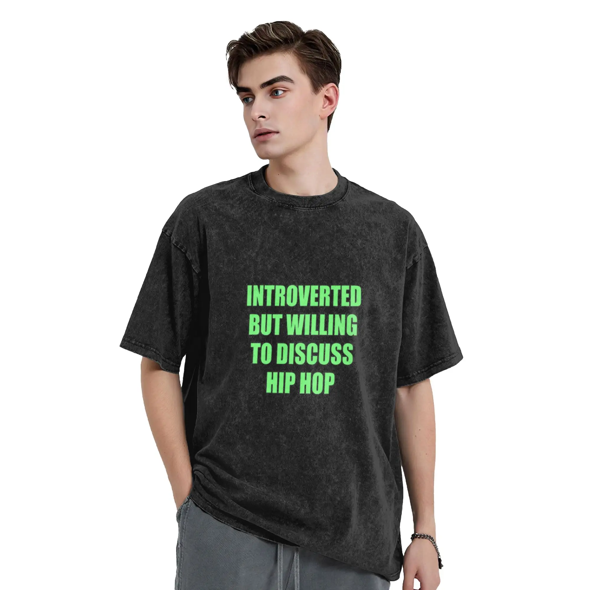 Introverted But Willing To Discuss Hip Hop Classic Chic A Vintage Oversized Cotton Unisex T-Shirts