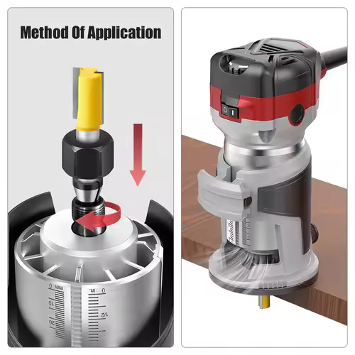 6mm 6.35mm 8mm Collet Chuck Engraving Trimming Machine With Nut Router Bit Adapter Electric Router Milling Cutter Accessories - Image 3
