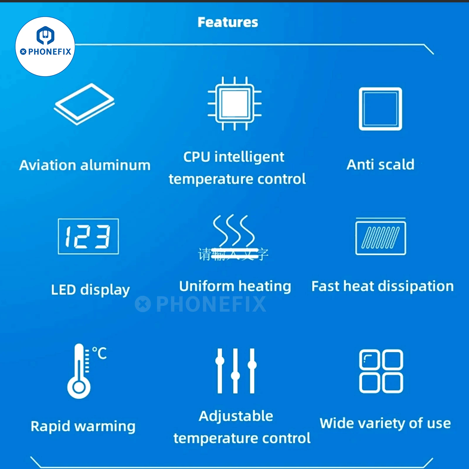 Phonefix Intelligent PCB Pre-heating Station for Mobile Phone Screen Opening Separating Electronic Repair Preheating Machine