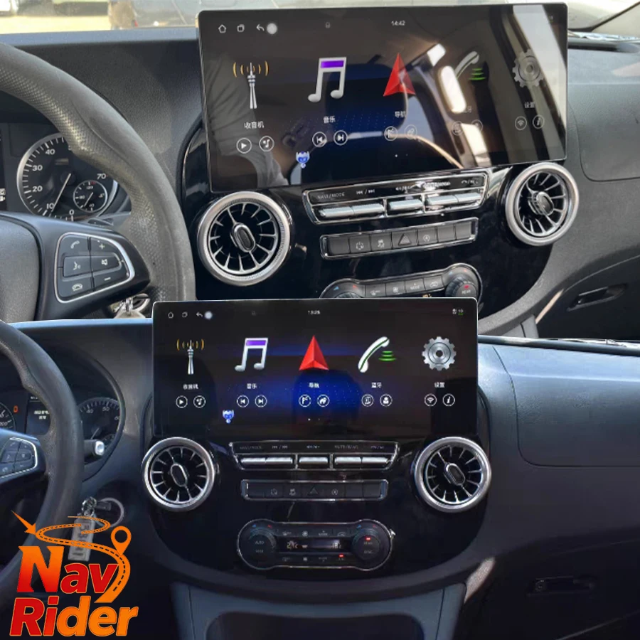 17inch For Mercedes Benz Vito 116 W447 2016 3K Screen HDMI Output Android Car Multimedia Player GPS Navigation Autoradio Carplay
