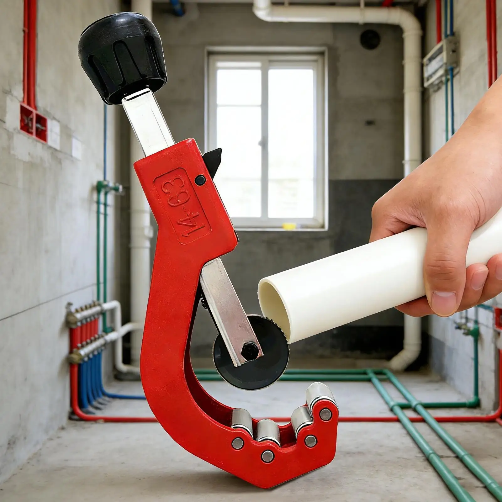 1pcs Cutting Supplies PE Hose Cutter Tool PVC Pipe Cutter Manual Tubing For Hot Pipe Copper Aluminum PVC PPR PE Tube Hand Tools