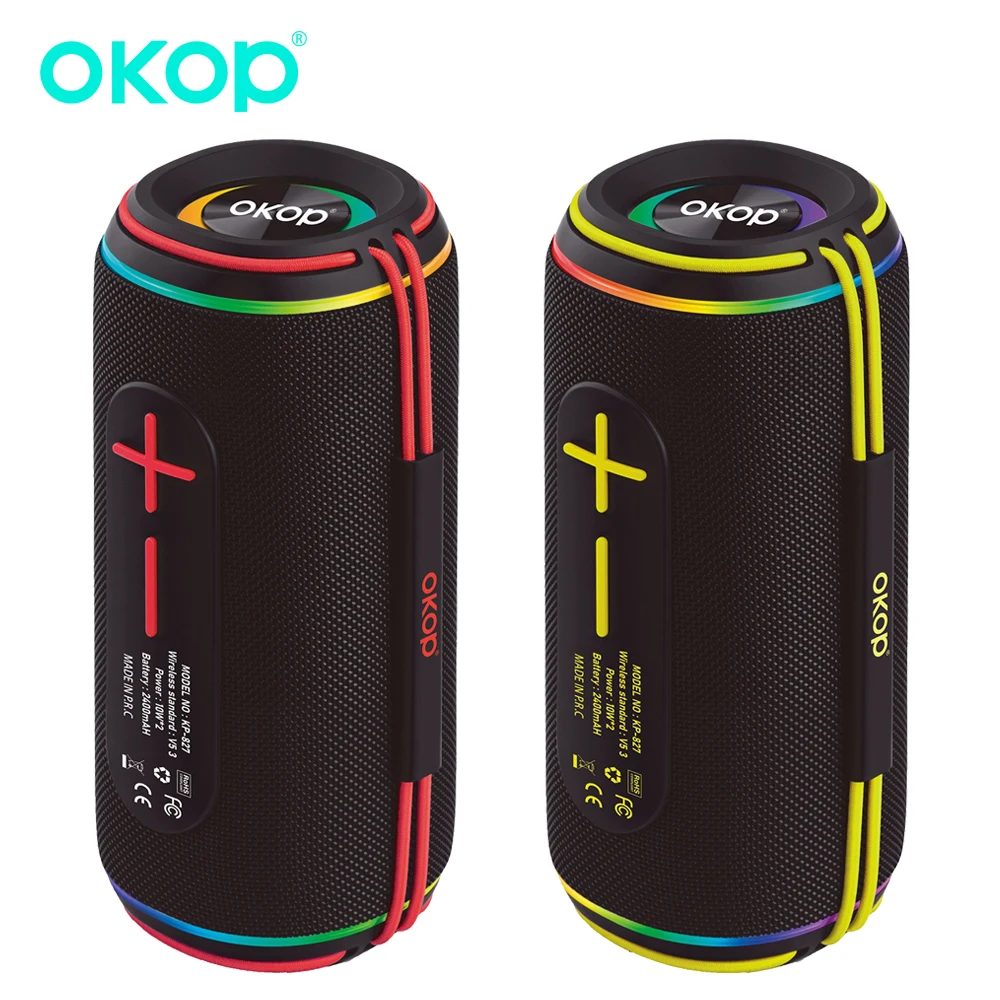 

OKOP Bluetooth Speaker,Outdoor Portable Speaker, AI Speaker,Subwoofer,Stereo High-power Dual-speaker Subwoofer,Card Speaker USB